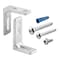 Prime-Line Pilaster Anchor Pack, 3/4 in. and Larger, L-Brackets with Fasteners  (Single Pack) 656-9408 - alternate 1